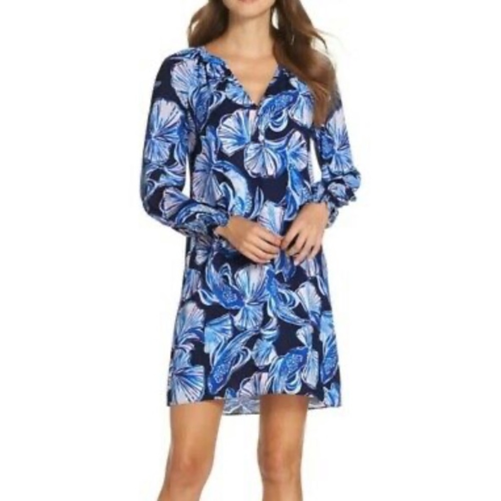NWT Brynle Dress Bright Navy In Reel Life, Sz S